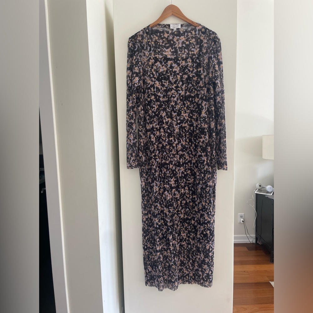 Long Sleeve Patterned Dress And Other Stories Size M